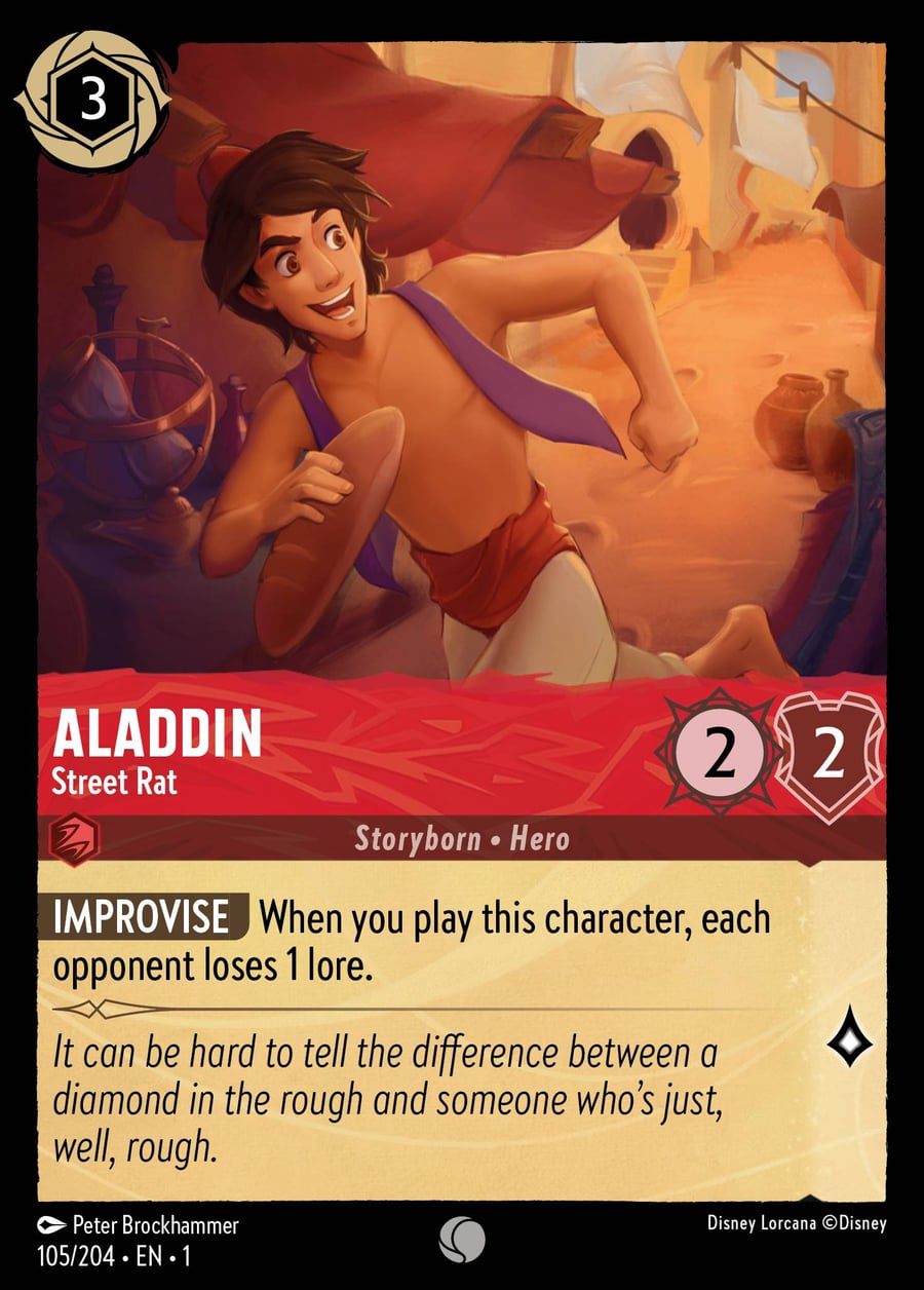 Aladdin - Street Rat card art