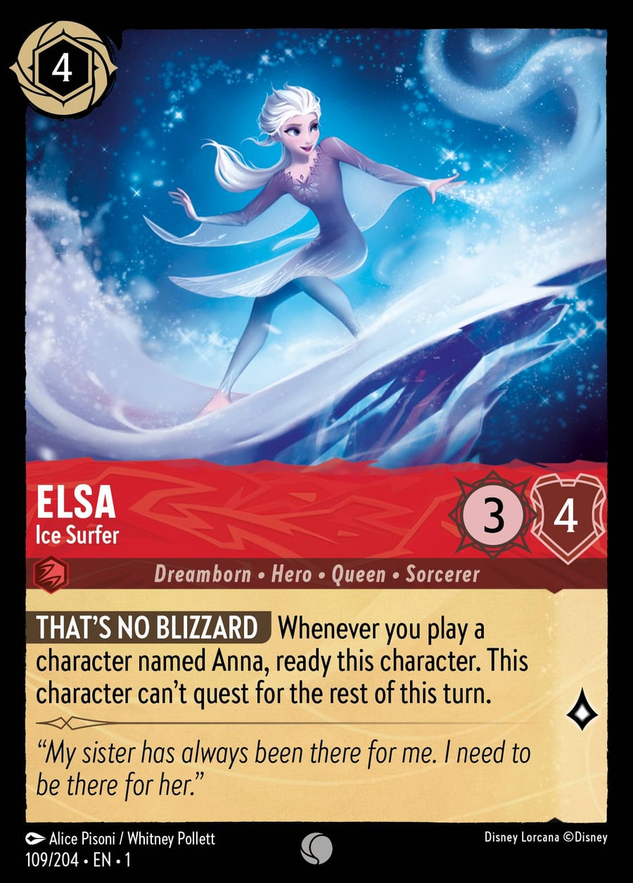 Elsa - Ice Surfer card art