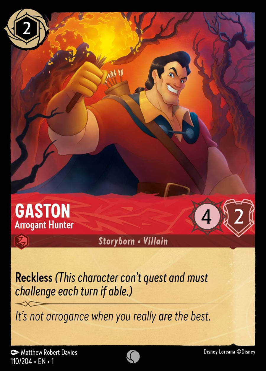 Gaston - Arrogant Hunter card art