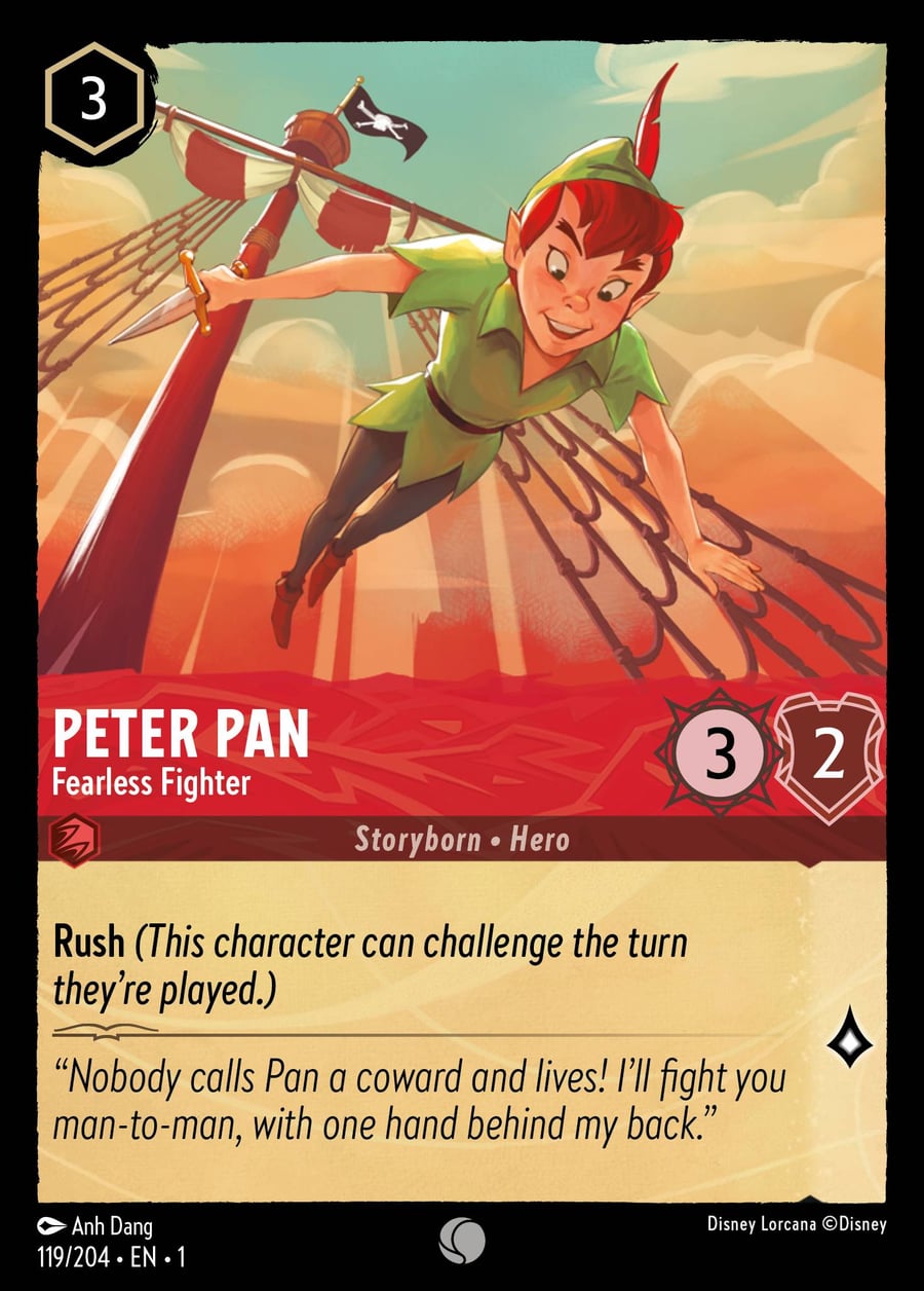Peter Pan - Fearless Fighter card art