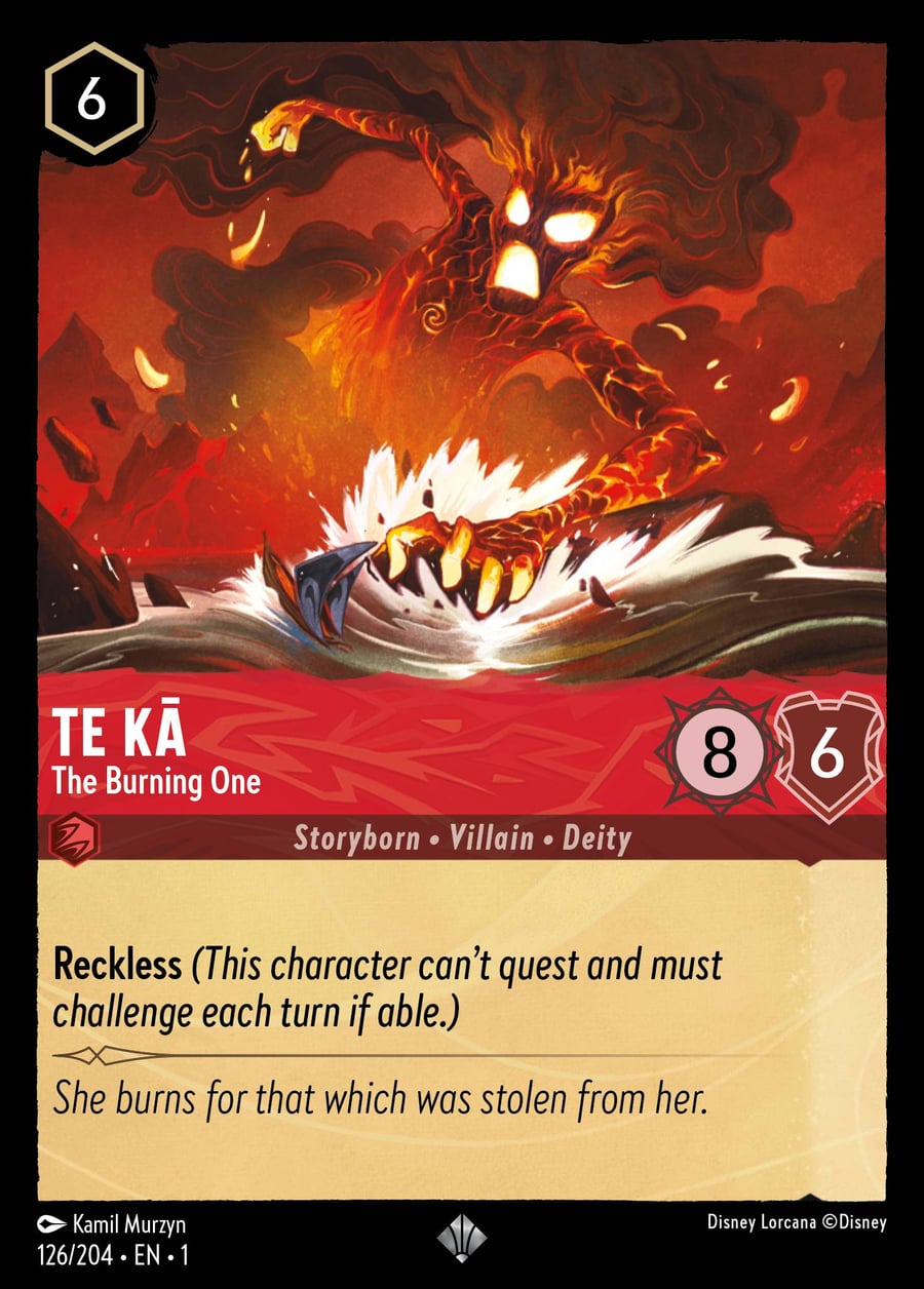 Te Kā - The Burning One card art