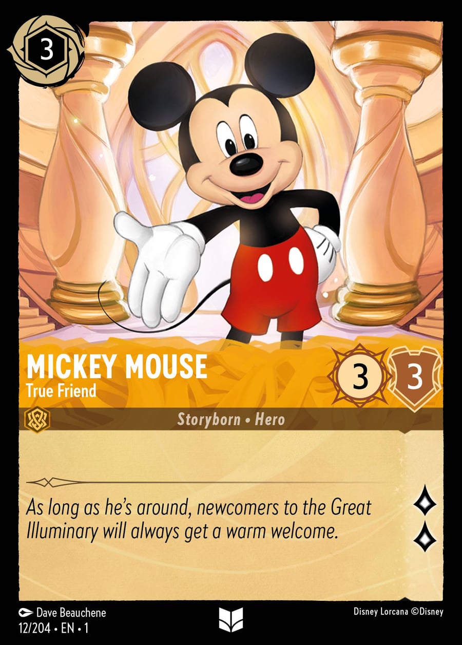 Mickey Mouse - True Friend card art
