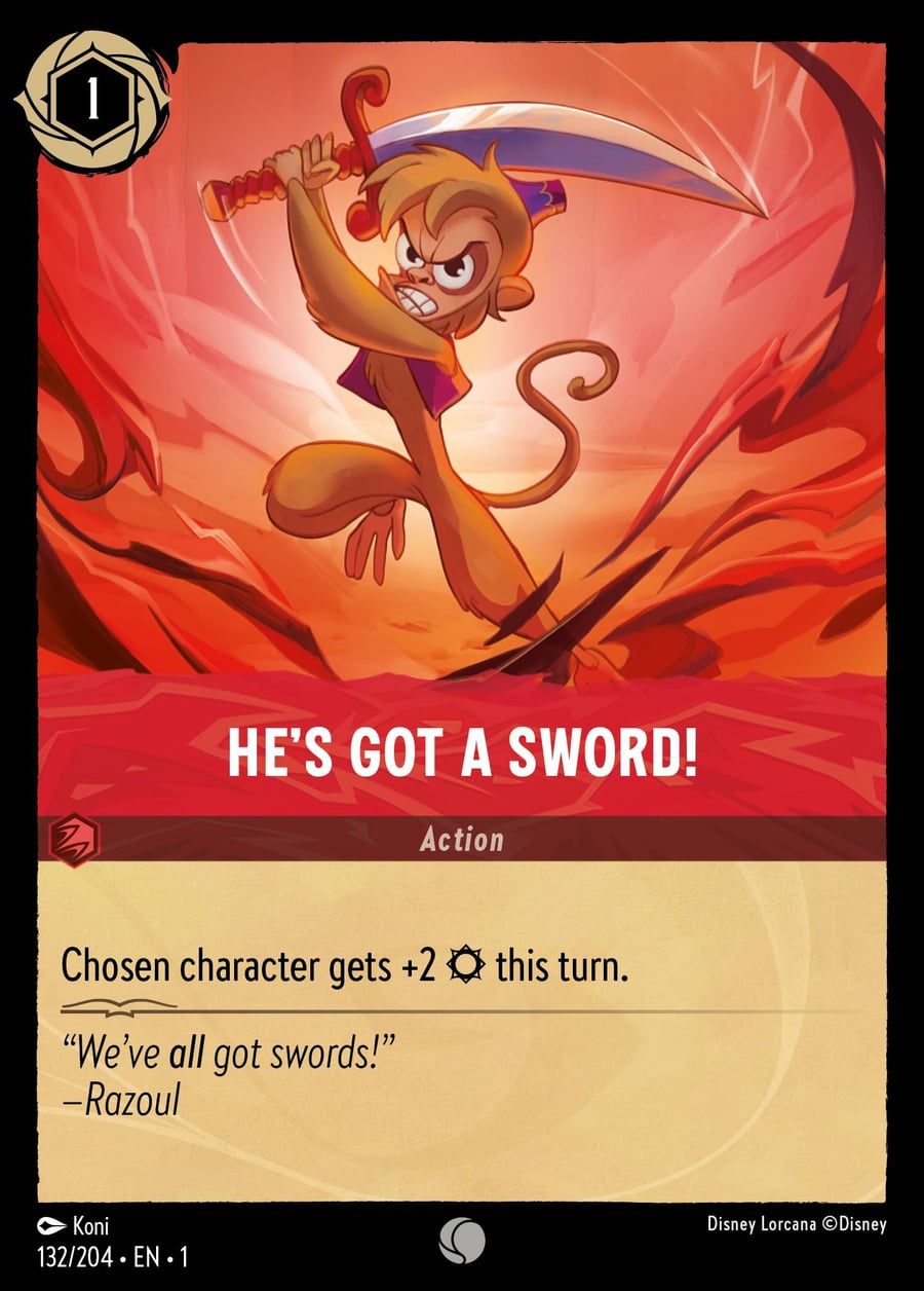 He's Got a Sword! card art