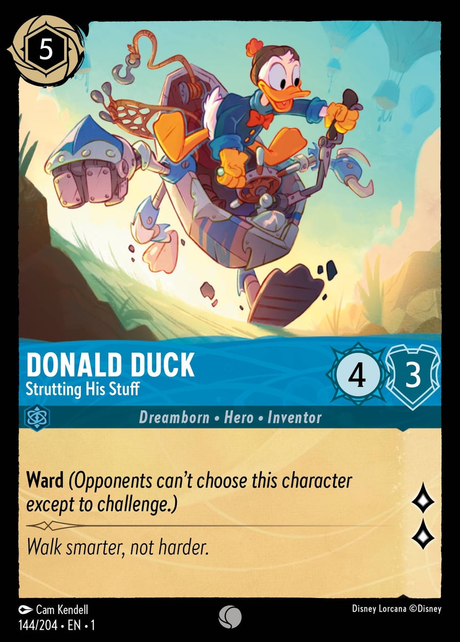 Donald Duck - Strutting His Stuff card art