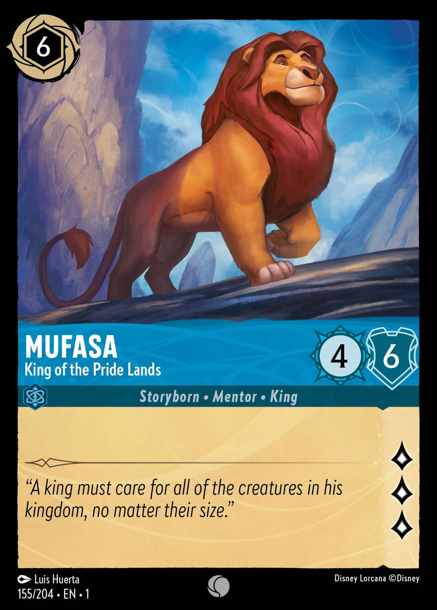 Mufasa - King of the Pride Lands card art