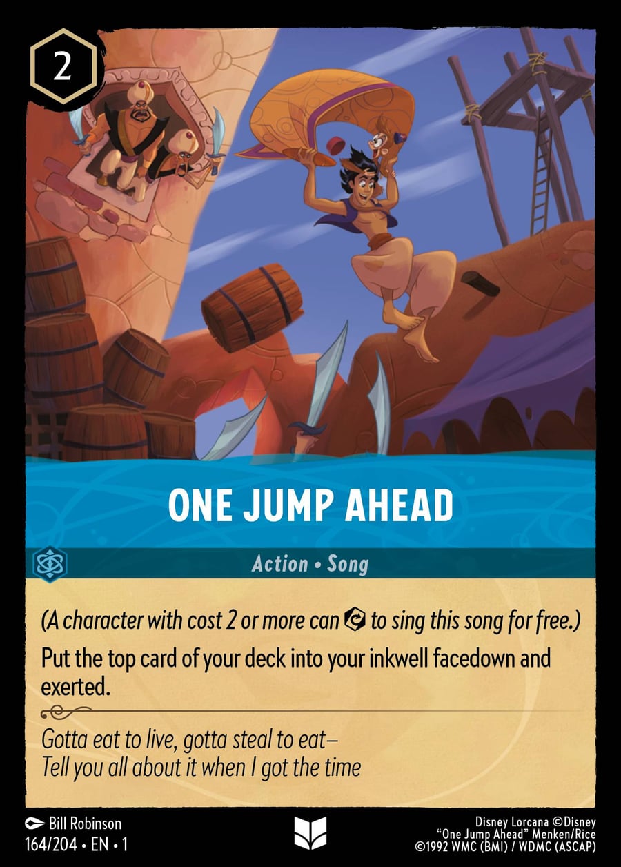 One Jump Ahead card art