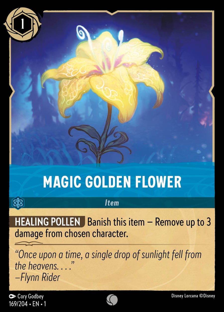 Magic Golden Flower card art