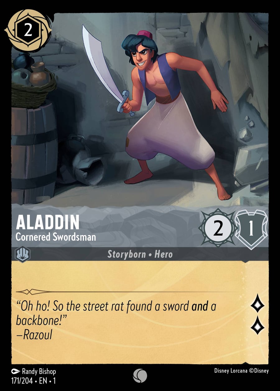 Aladdin - Cornered Swordsman card art