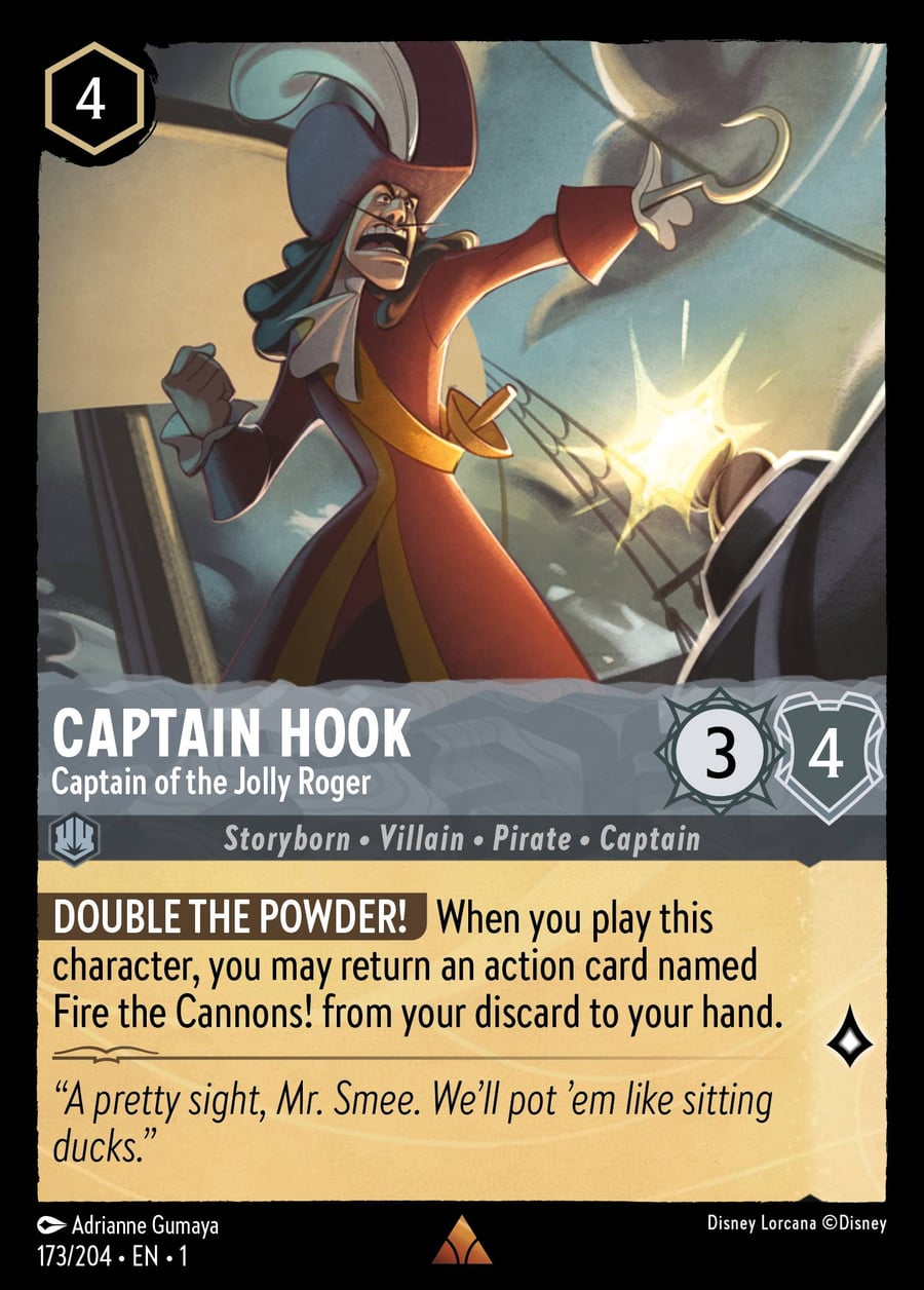 Captain Hook - Captain of the Jolly Roger card art