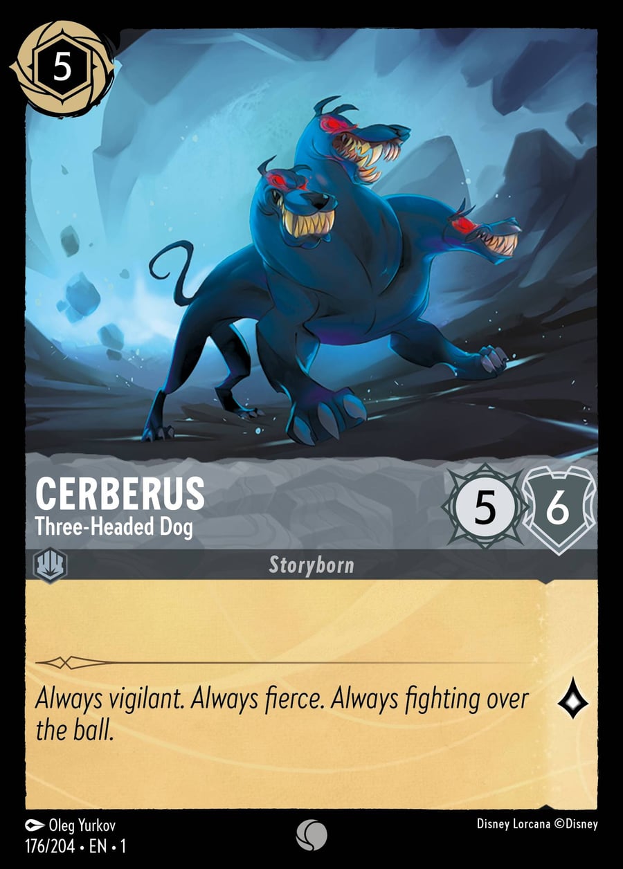 Cerberus - Three-Headed Dog card art
