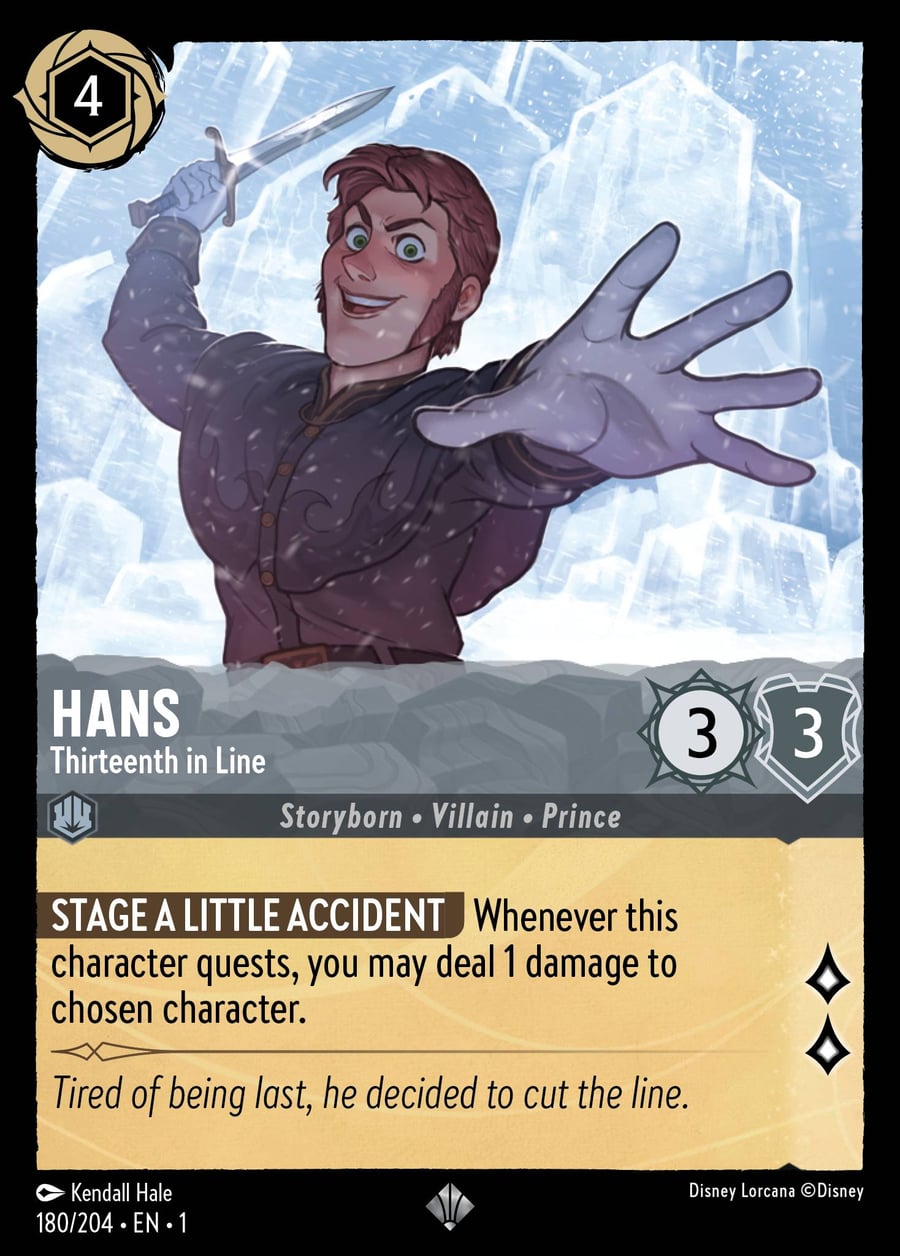 Hans - Thirteenth in Line card art