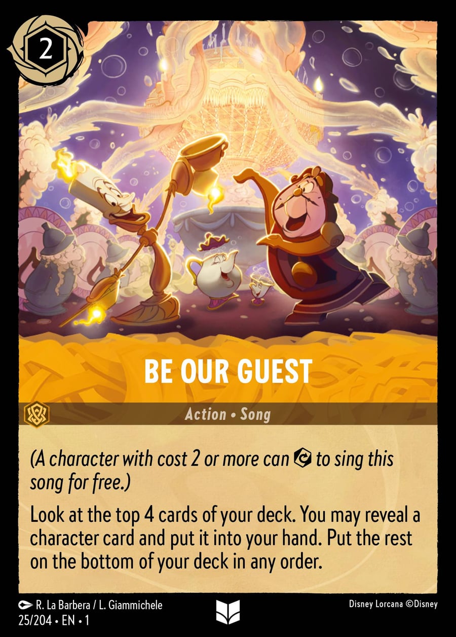 Be Our Guest card art
