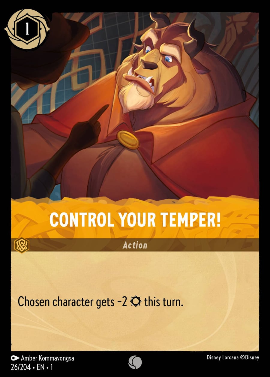 Control Your Temper! card art