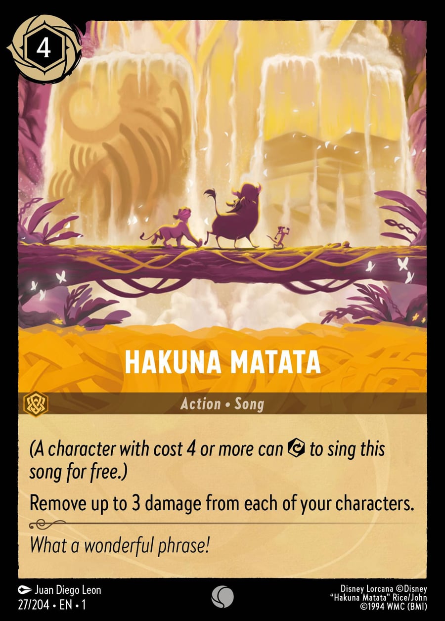 Hakuna Matata card art