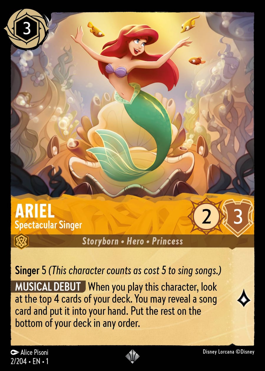 Ariel - Spectacular Singer card art