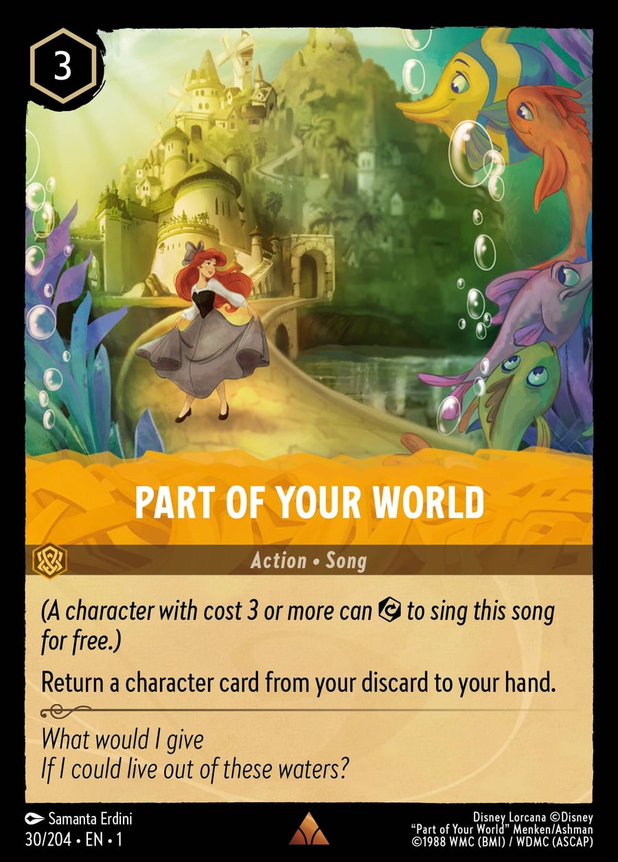 Part of Your World card art
