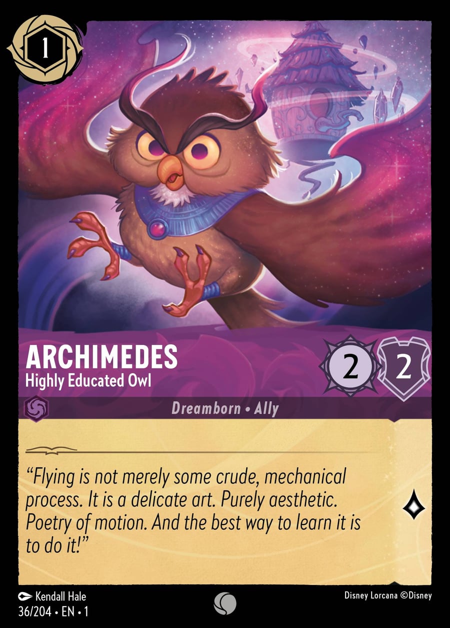 Archimedes - Highly Educated Owl card art