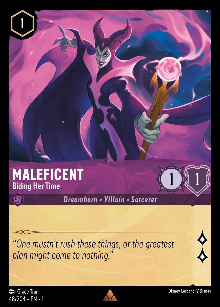 Maleficent - Biding Her Time card art