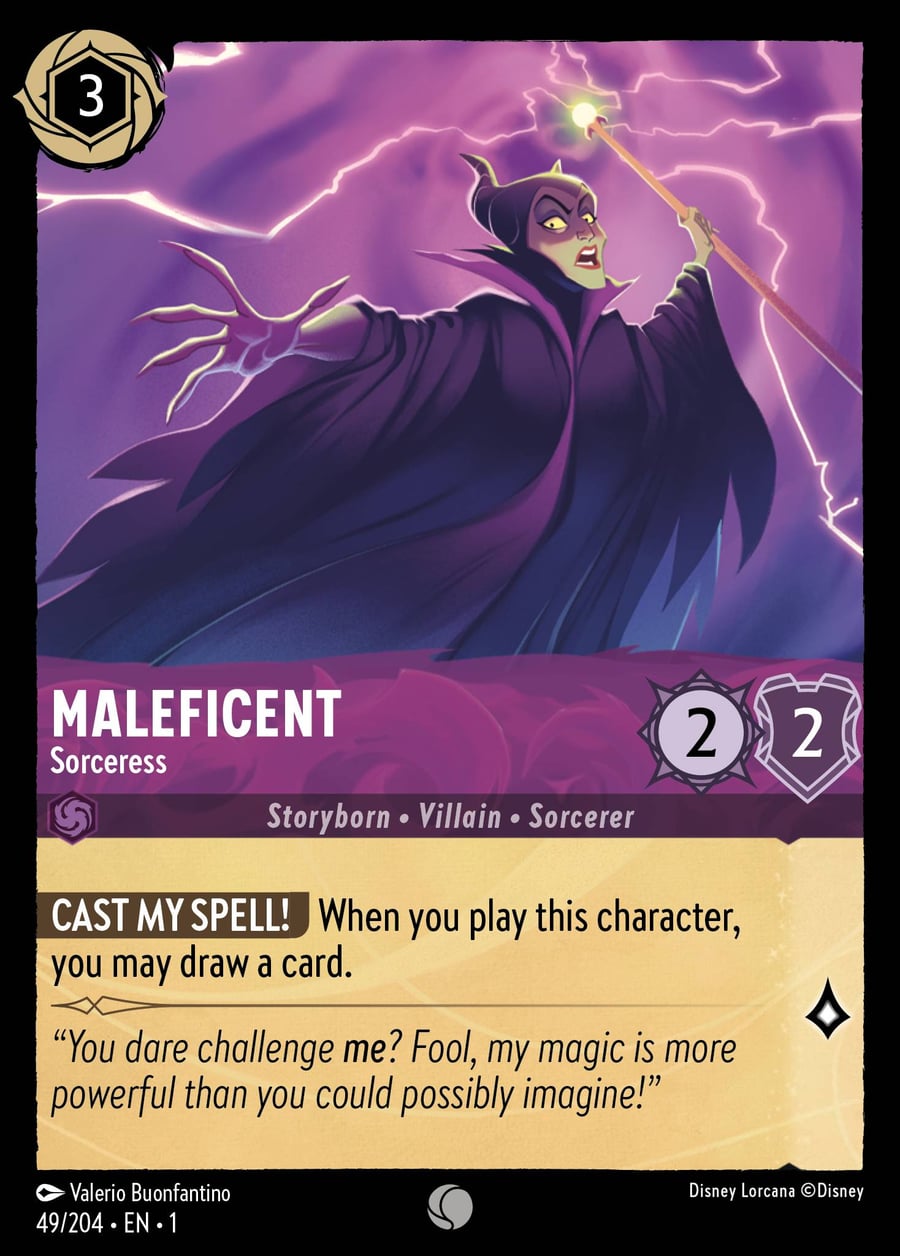 Maleficent - Sorceress card art