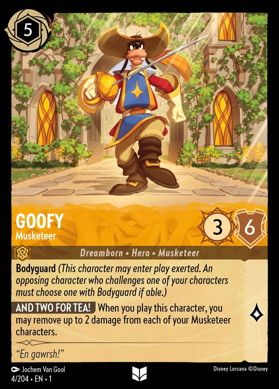 Goofy - Musketeer card art