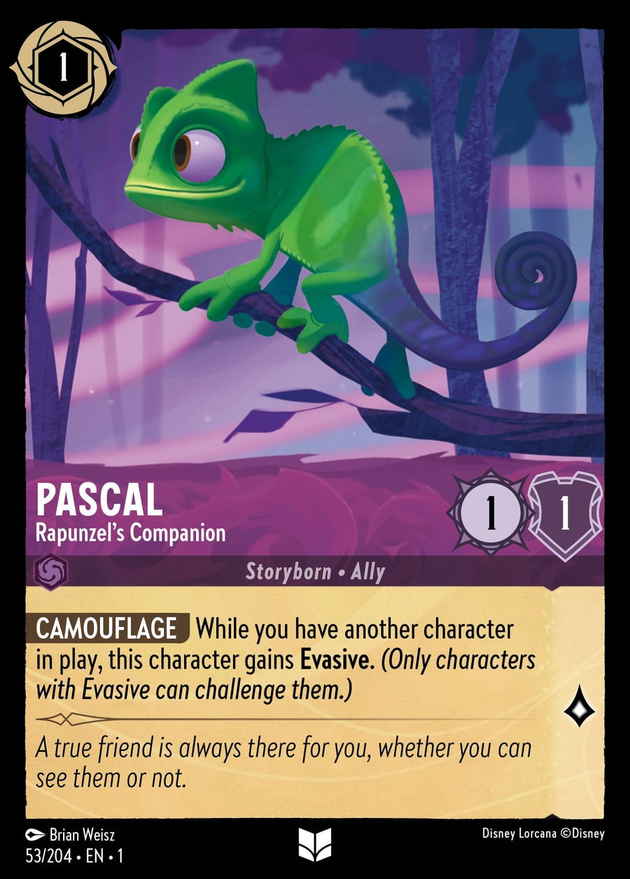 Pascal - Rapunzel’s Companion card art