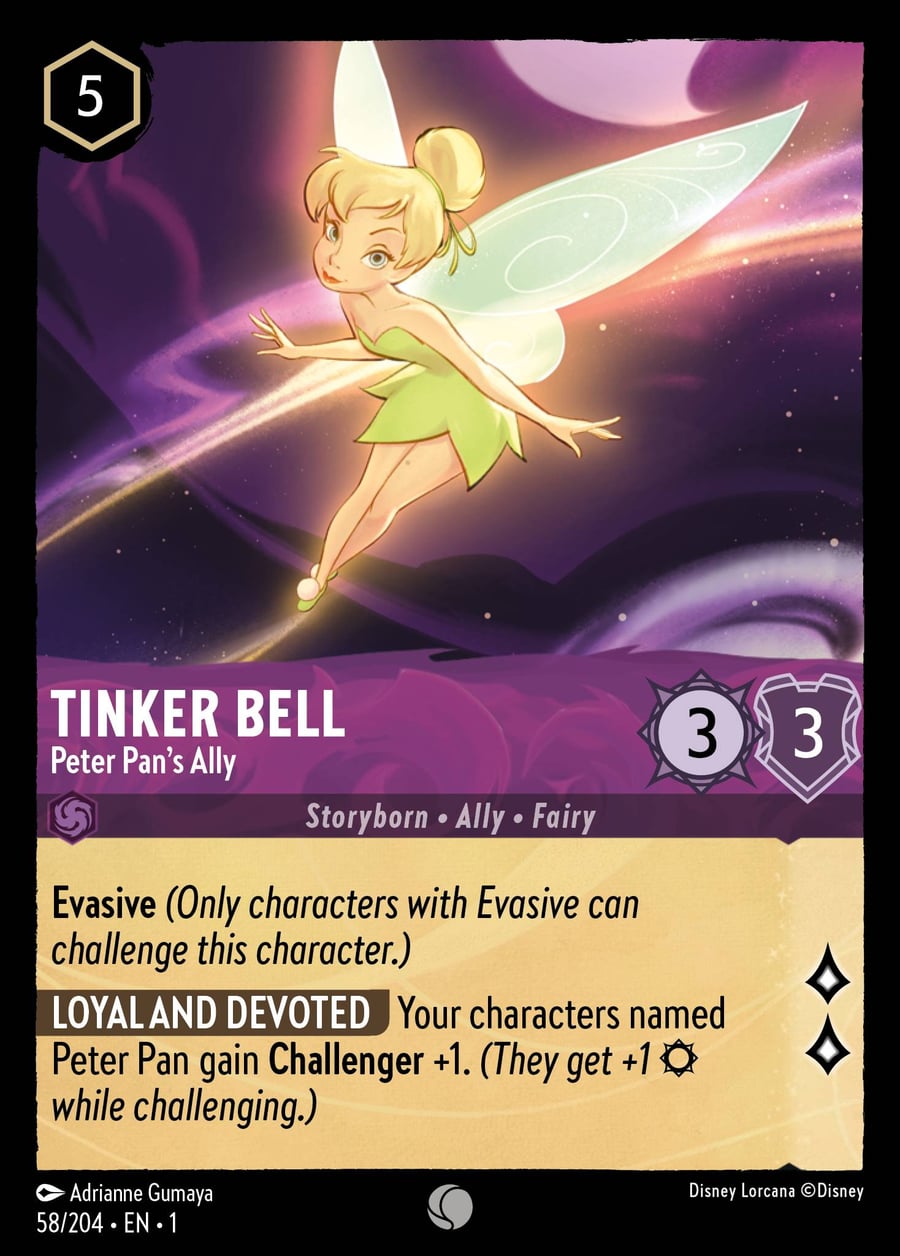 Tinker Bell - Peter Pan’s Ally card art