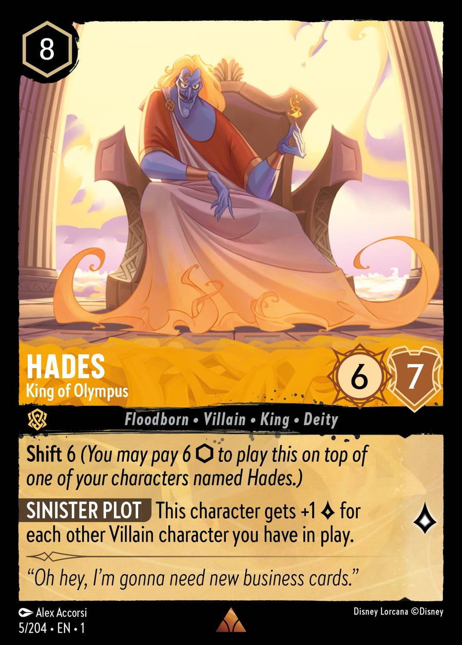 Hades - King of Olympus card art