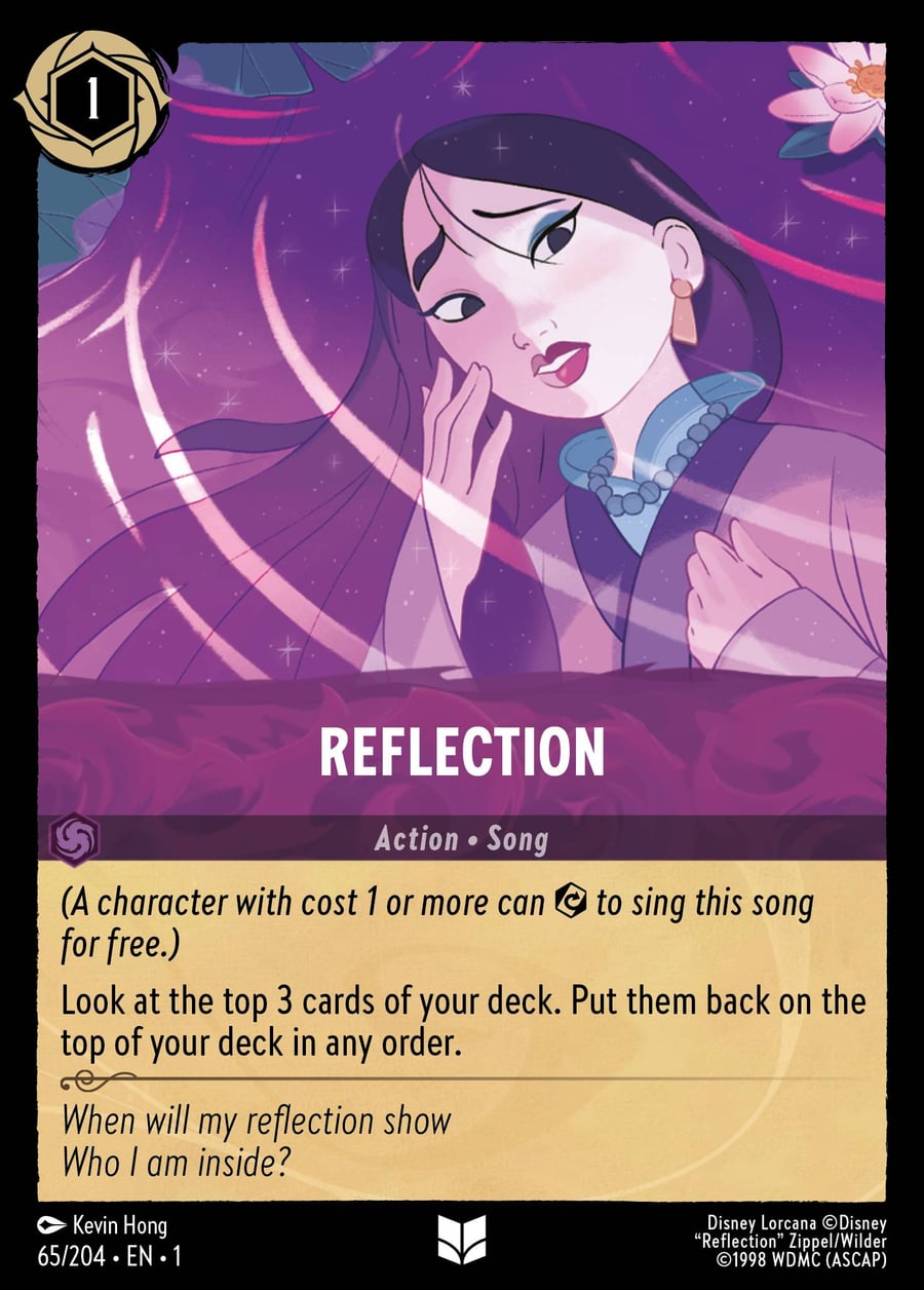 Reflection card art