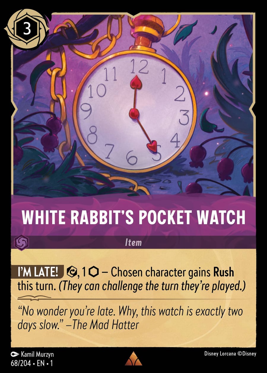 White Rabbit’s Pocket Watch card art