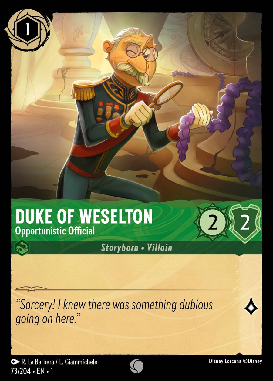 Duke of Weselton - Opportunistic Official card art