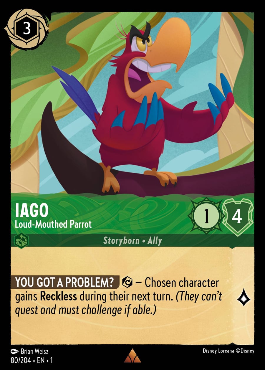 Iago - Loud-Mouthed Parrot card art