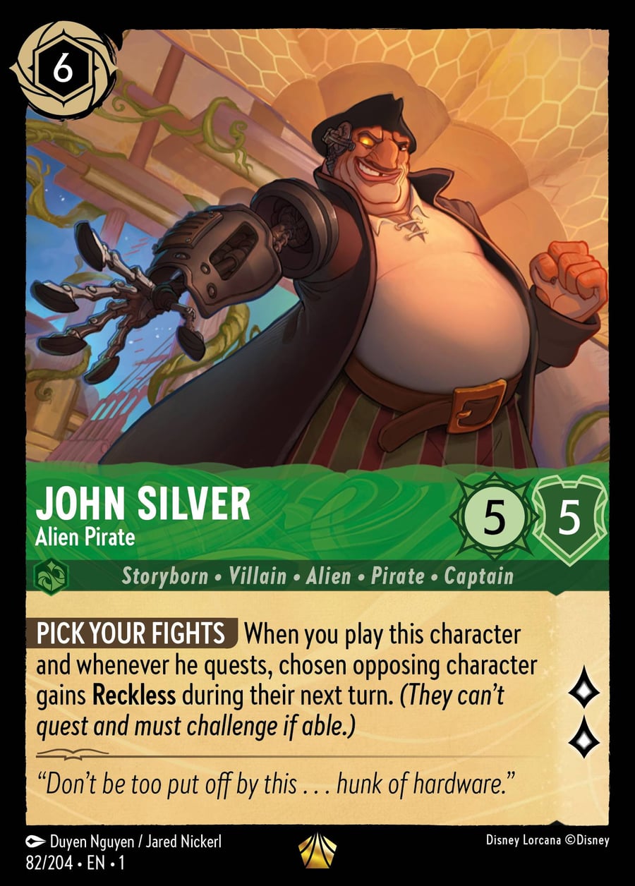 John Silver - Alien Pirate card art