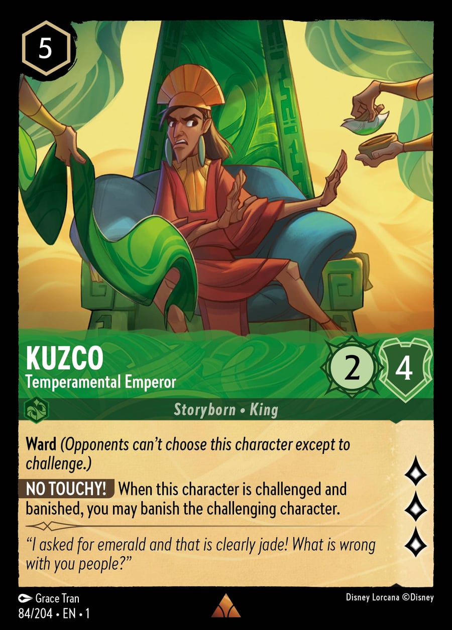 Kuzco - Temperamental Emperor card art