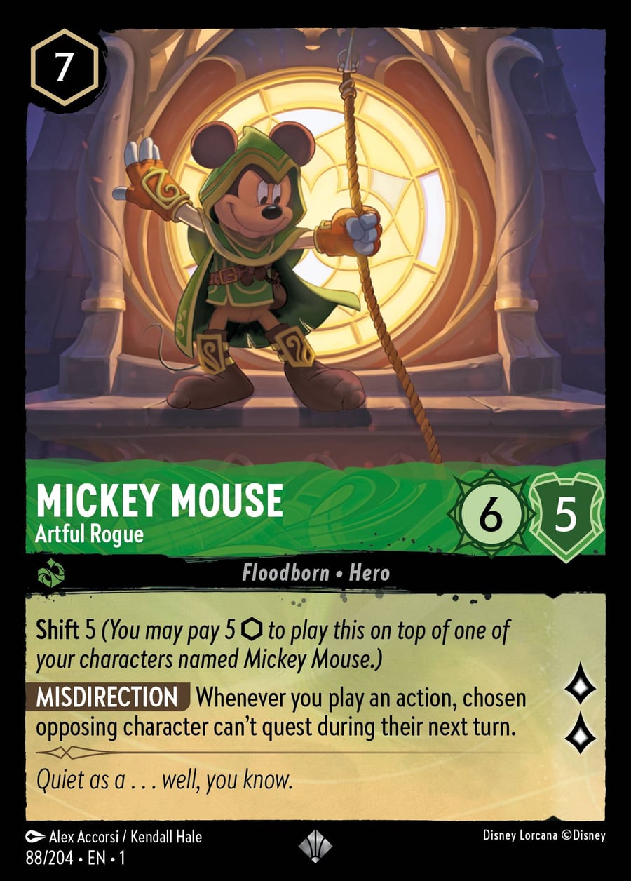 Mickey Mouse - Artful Rogue card art
