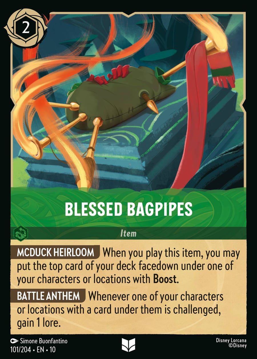Blessed Bagpipes card art