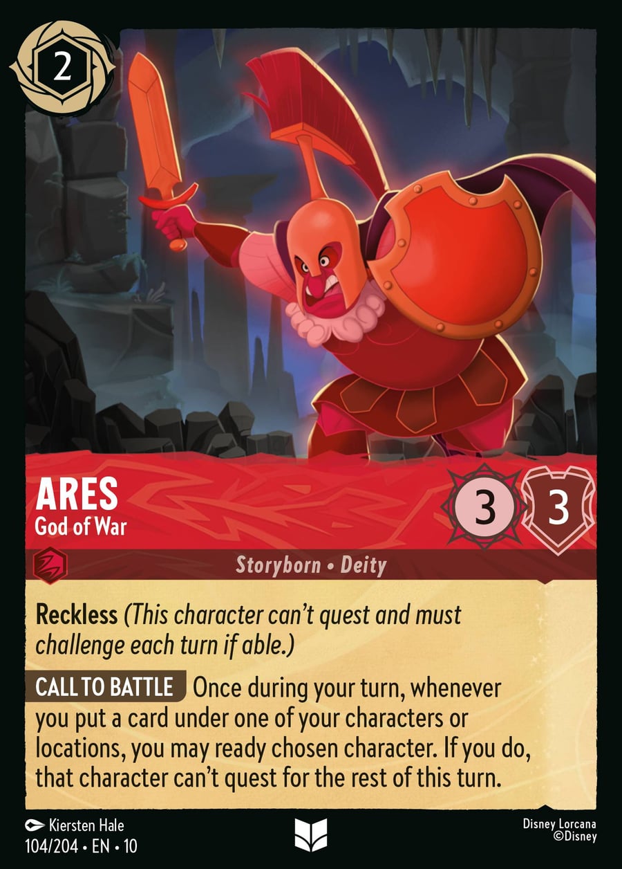 Ares - God of War card art