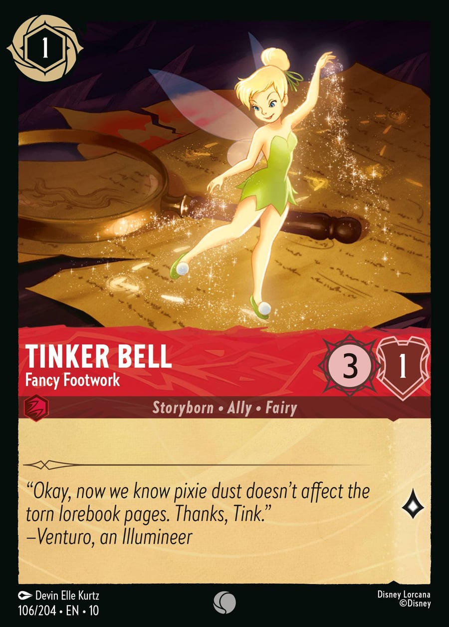 Tinker Bell - Fancy Footwork card art