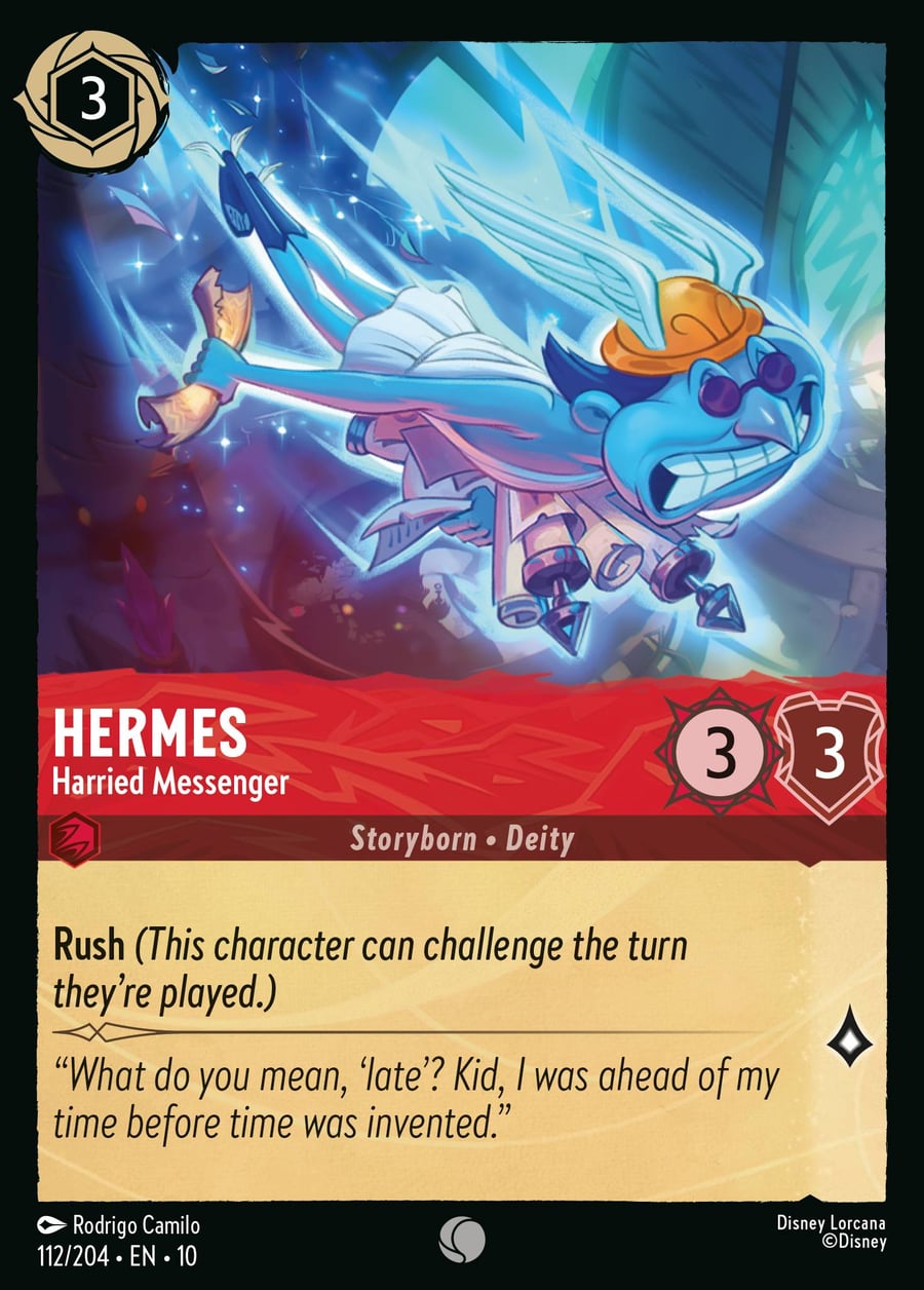 Hermes - Harried Messenger card art