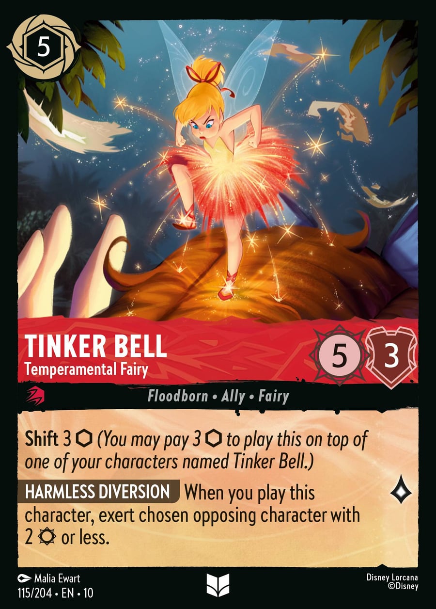 Tinker Bell - Temperamental Fairy card art