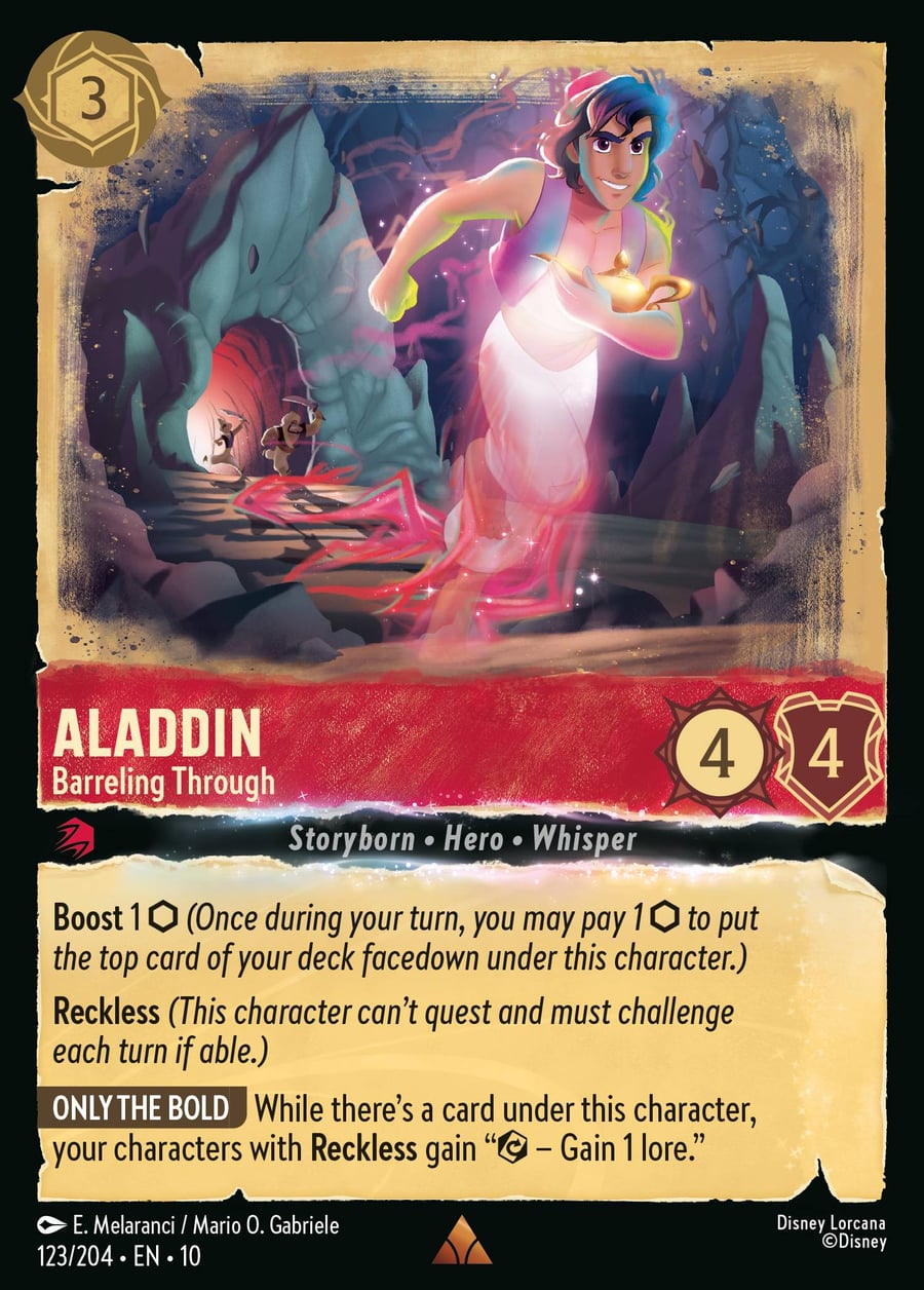 Aladdin - Barreling Through card art