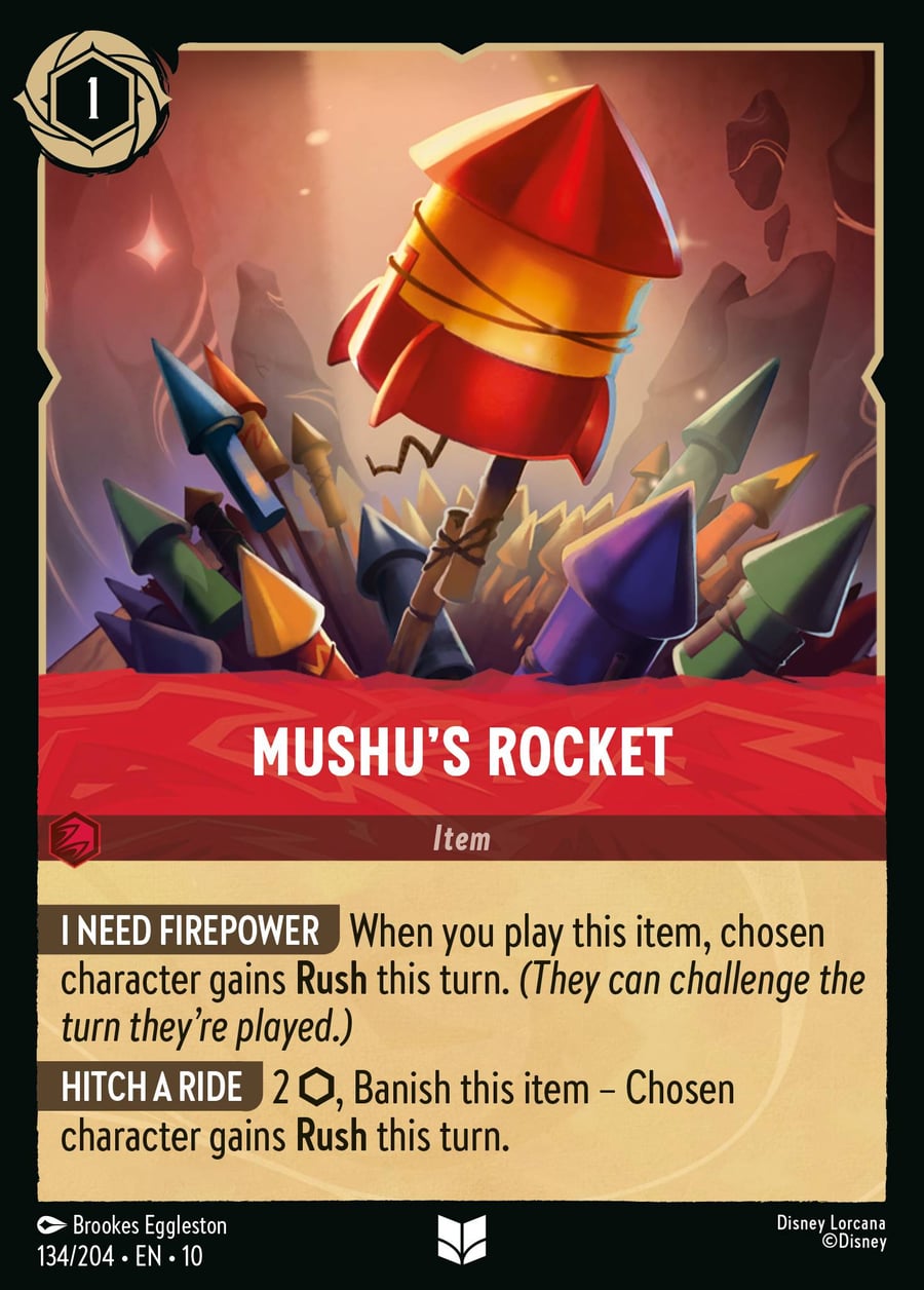 Mushu's Rocket card art