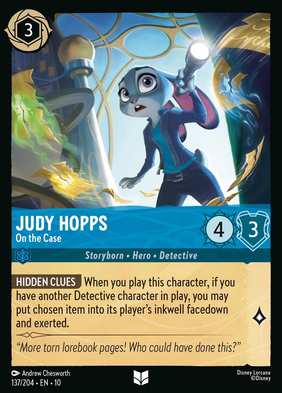 Judy Hopps - On the Case card art