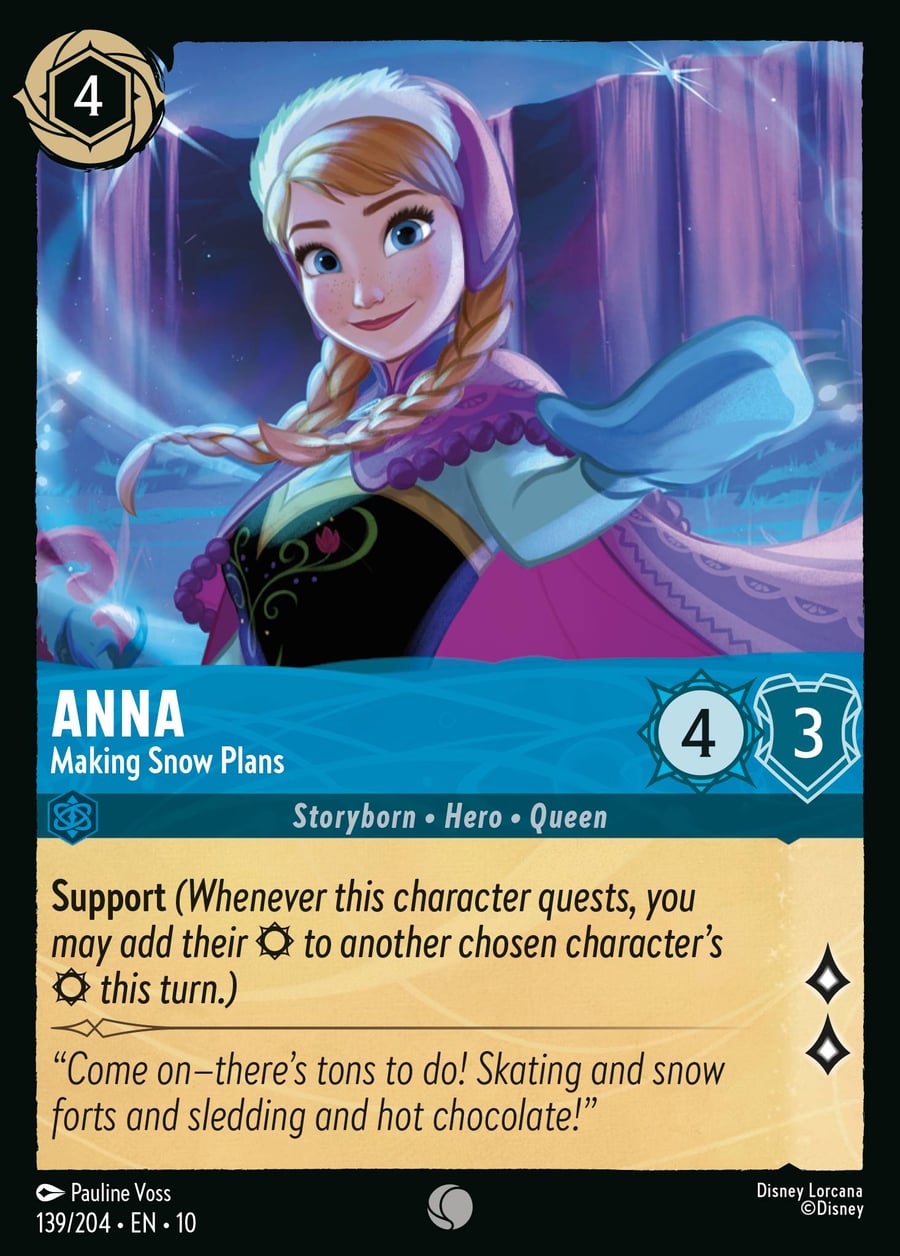 Anna - Making Snow Plans card art