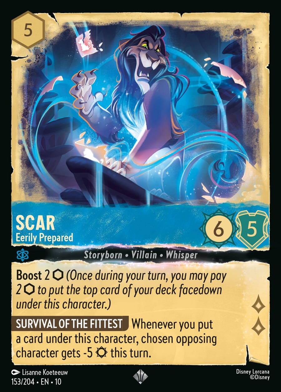 Scar - Eerily Prepared card art