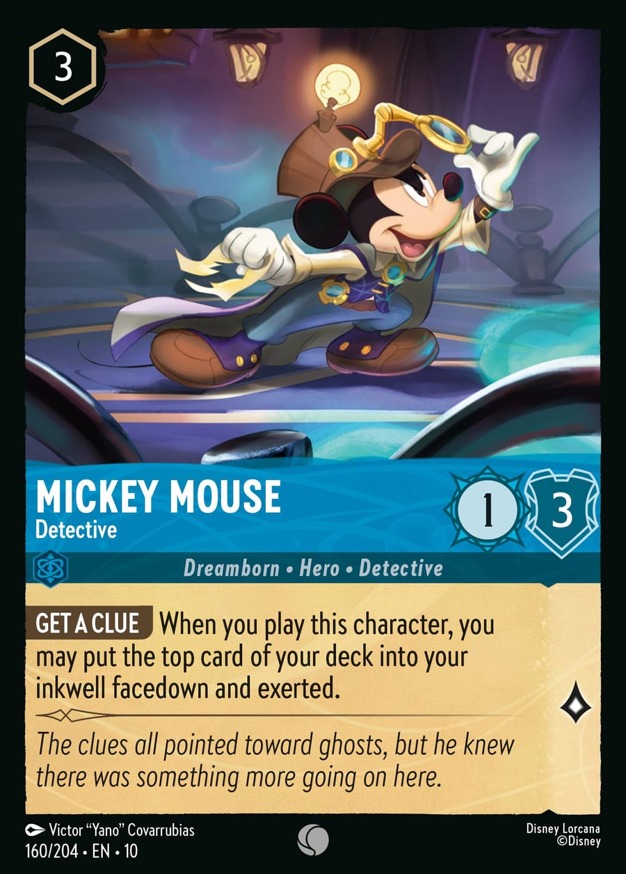 Mickey Mouse - Detective card art