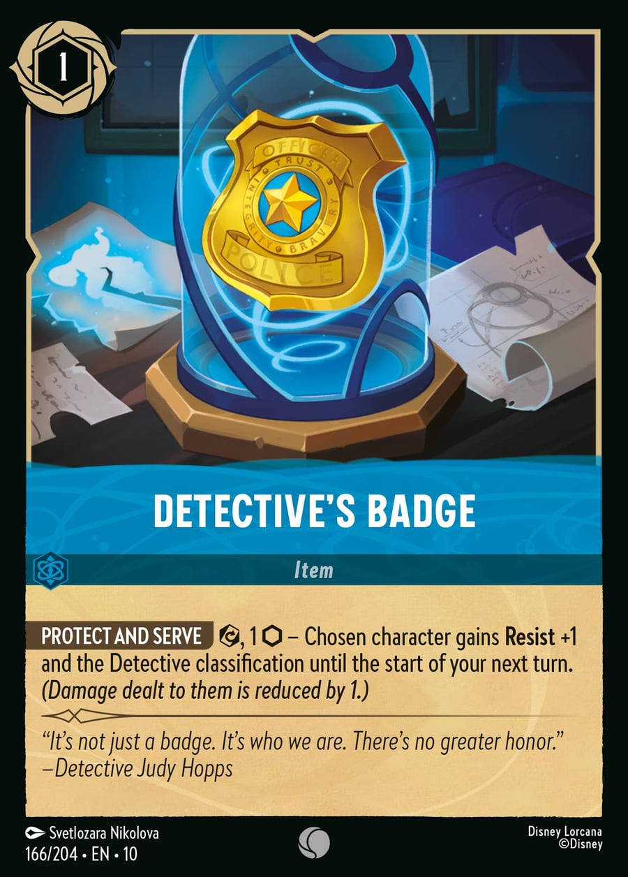 Detective's Badge card art