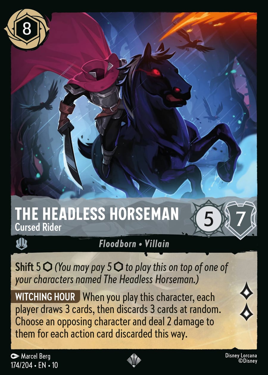 The Headless Horseman - Cursed Rider card art