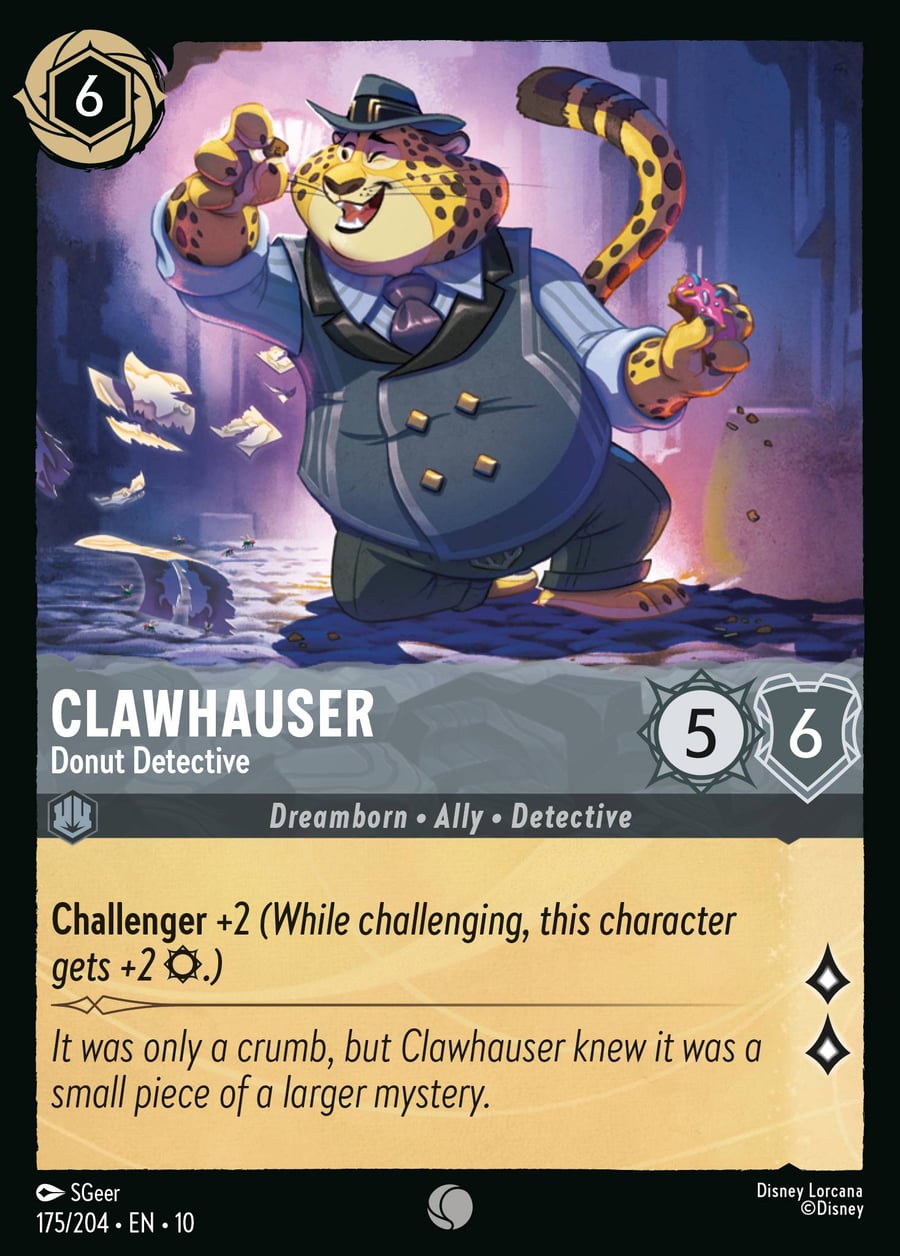 Clawhauser - Donut Detective card art
