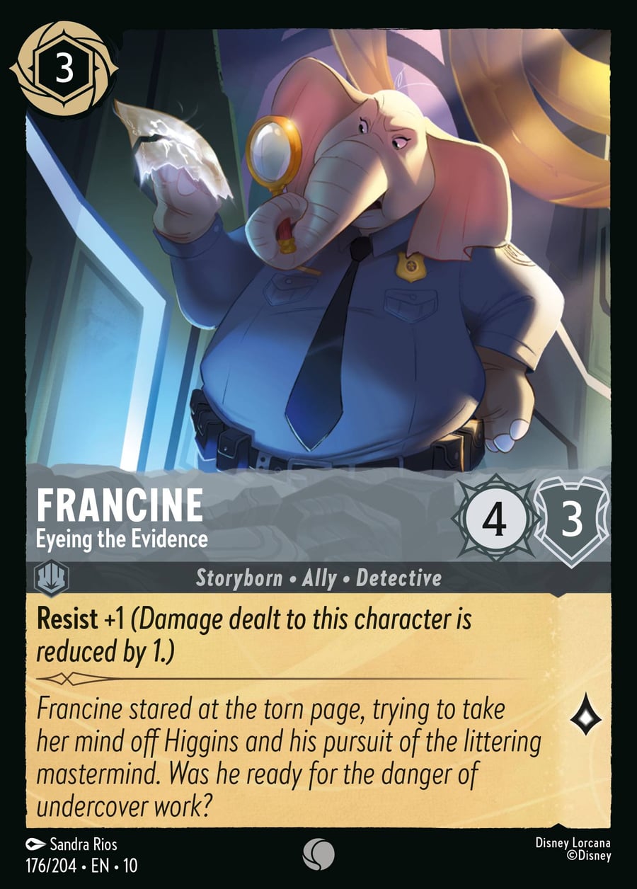 Francine - Eyeing the Evidence card art