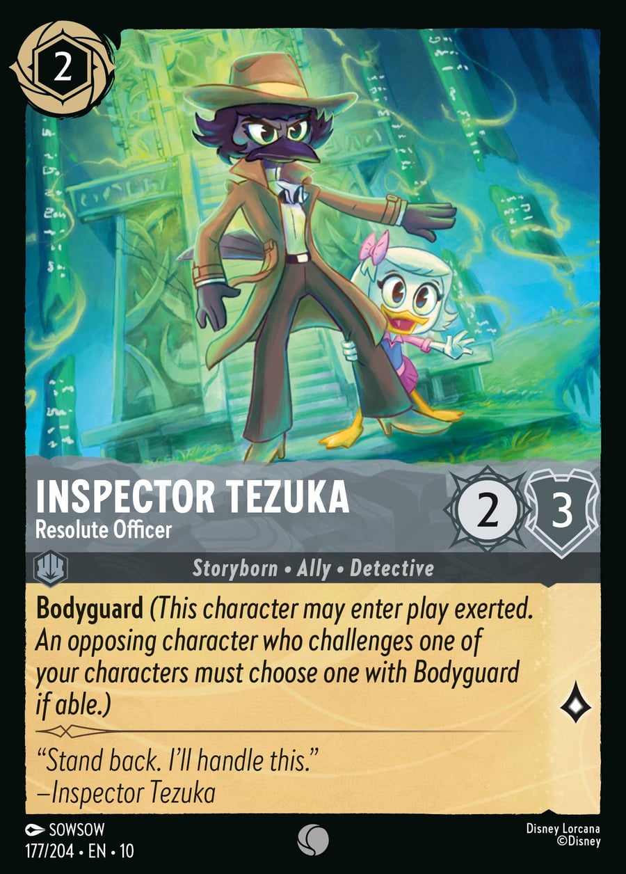 Inspector Tezuka - Resolute Officer card art